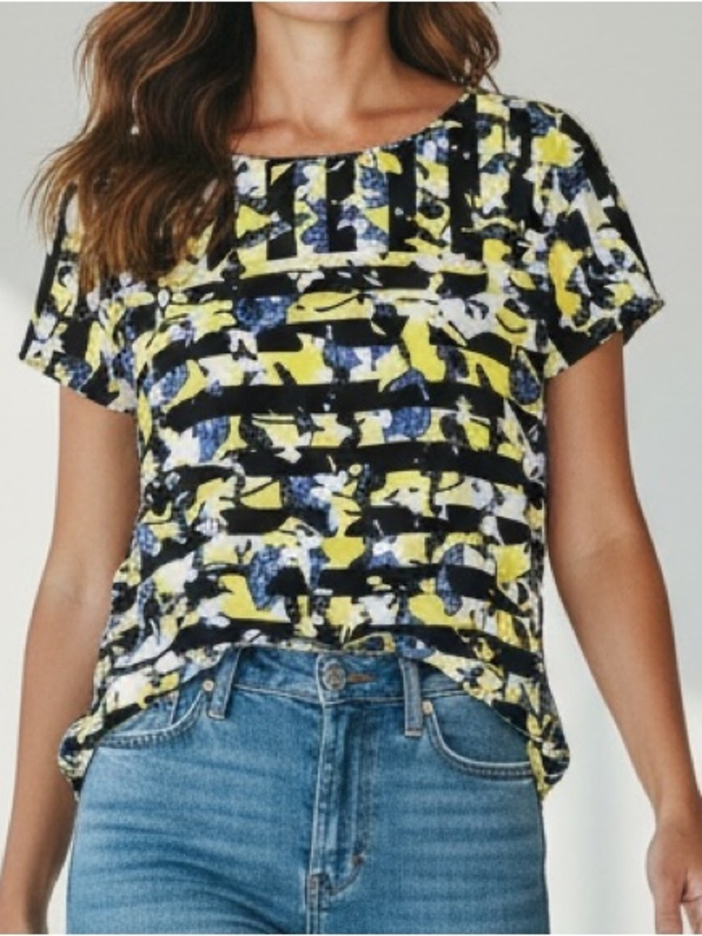 PETER PILOTTO  Round neck blouse size L multicolored